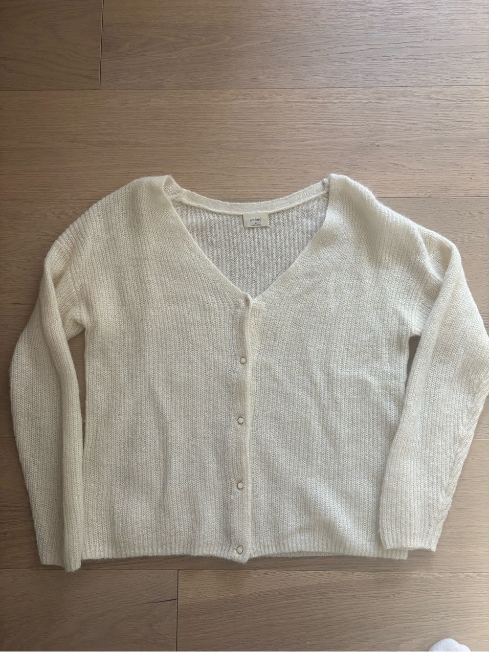 Wilfred Cream Front to Back Cardigan